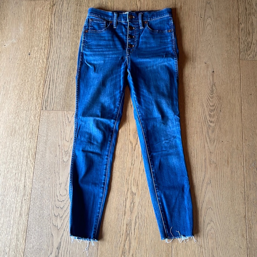 Madewell - size 27 - 10” high rise skinny crop jeans